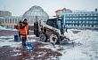 АО «Якутдорстрой» продолжает плановую уборку снега с городских улиц   
