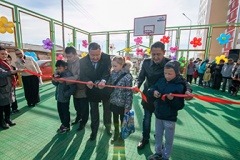 В Сайсарском округе открылась новая спортплощадка