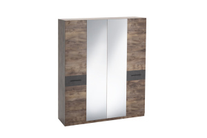 шкаф 4-дв Глазго с зеркалом 