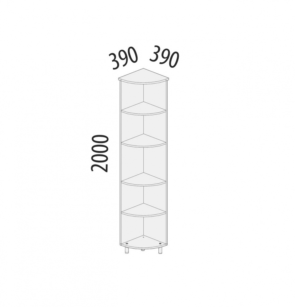 Фото - стеллаж угловой Лидер  