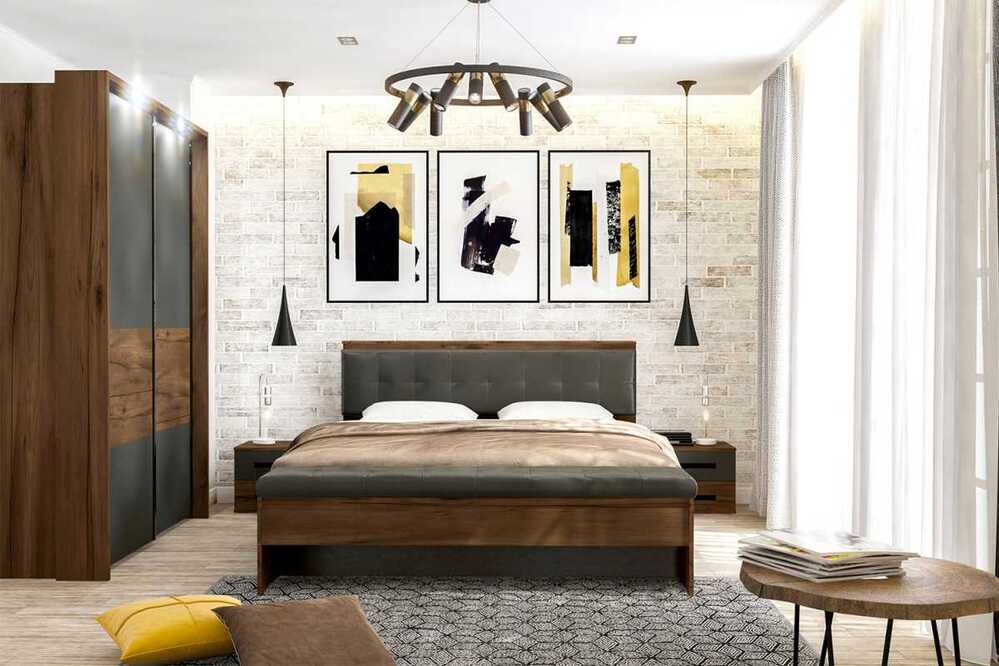 Фото - тумба прикроватная Глазго с 2-ящ 