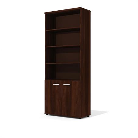 шкаф д/одежды Гранд высокий п/открытый орех 