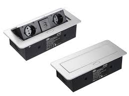 лючок 2 розетки с USB-разъемами 