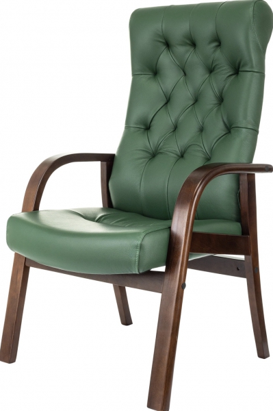 Фото - кресло д/посетителя Бюрократ T-9928Walnut-CF  Фото - кресло д/посетителя Бюрократ T-9928Walnut-CF