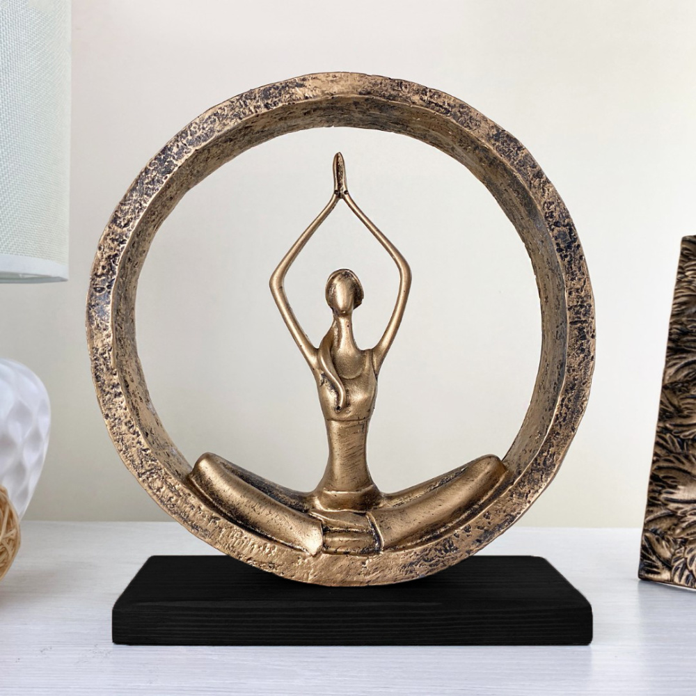 Фото - статуэтка Поза йоги №3 бронза 