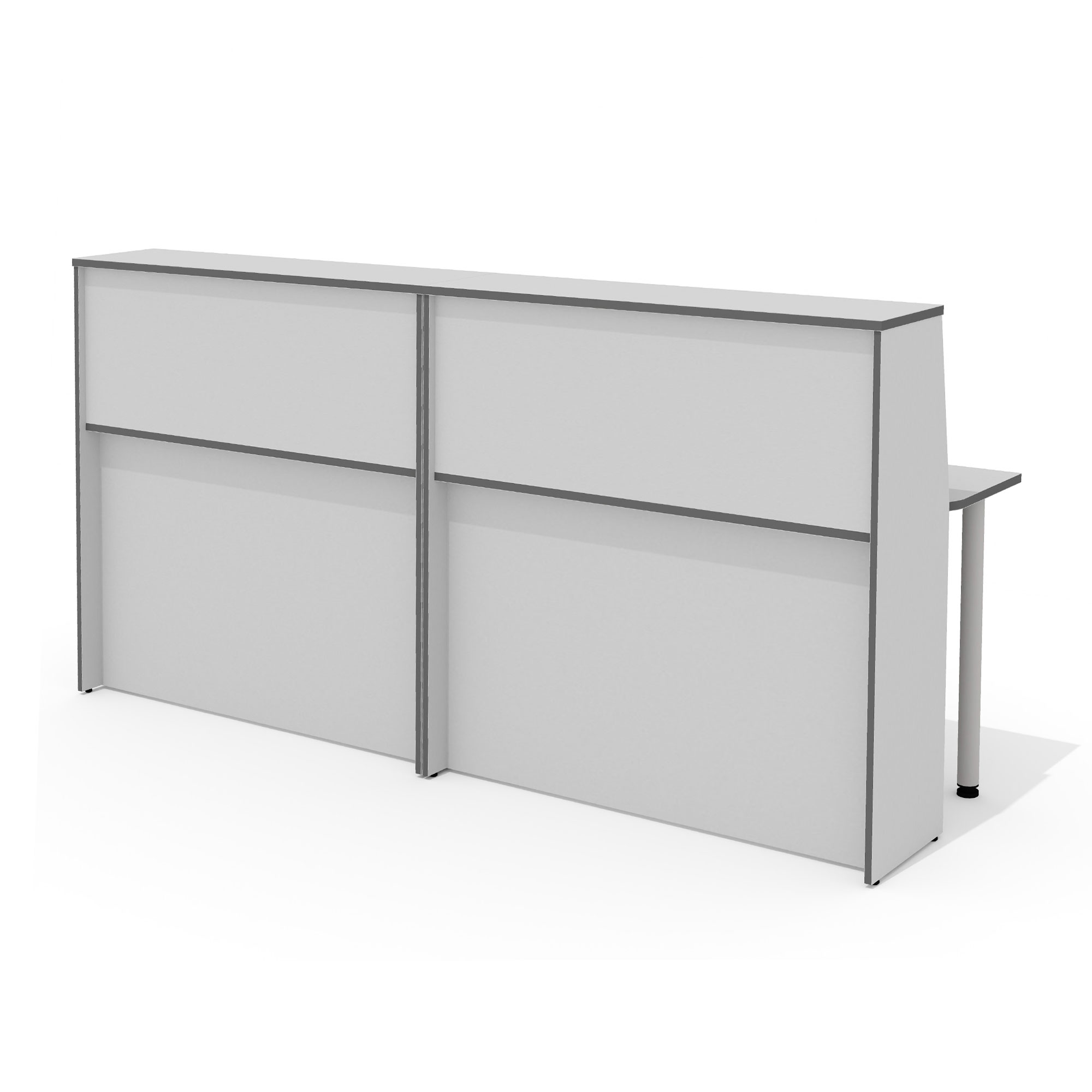 Фото - стойка администратора Агат 240 светло-серый 