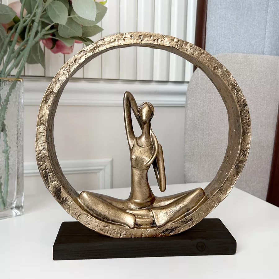 Фото - статуэтка Поза йоги №2 бронза 