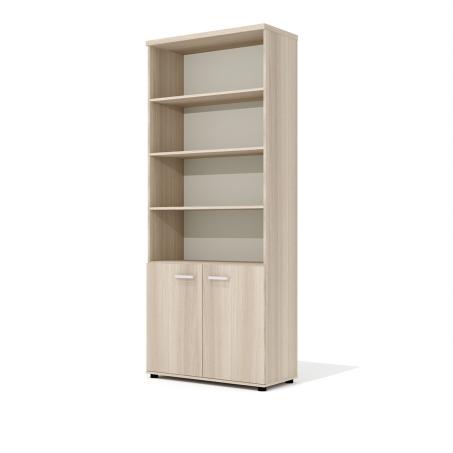 шкаф д/документов Гранд высокий п/открытый ясень шимо 