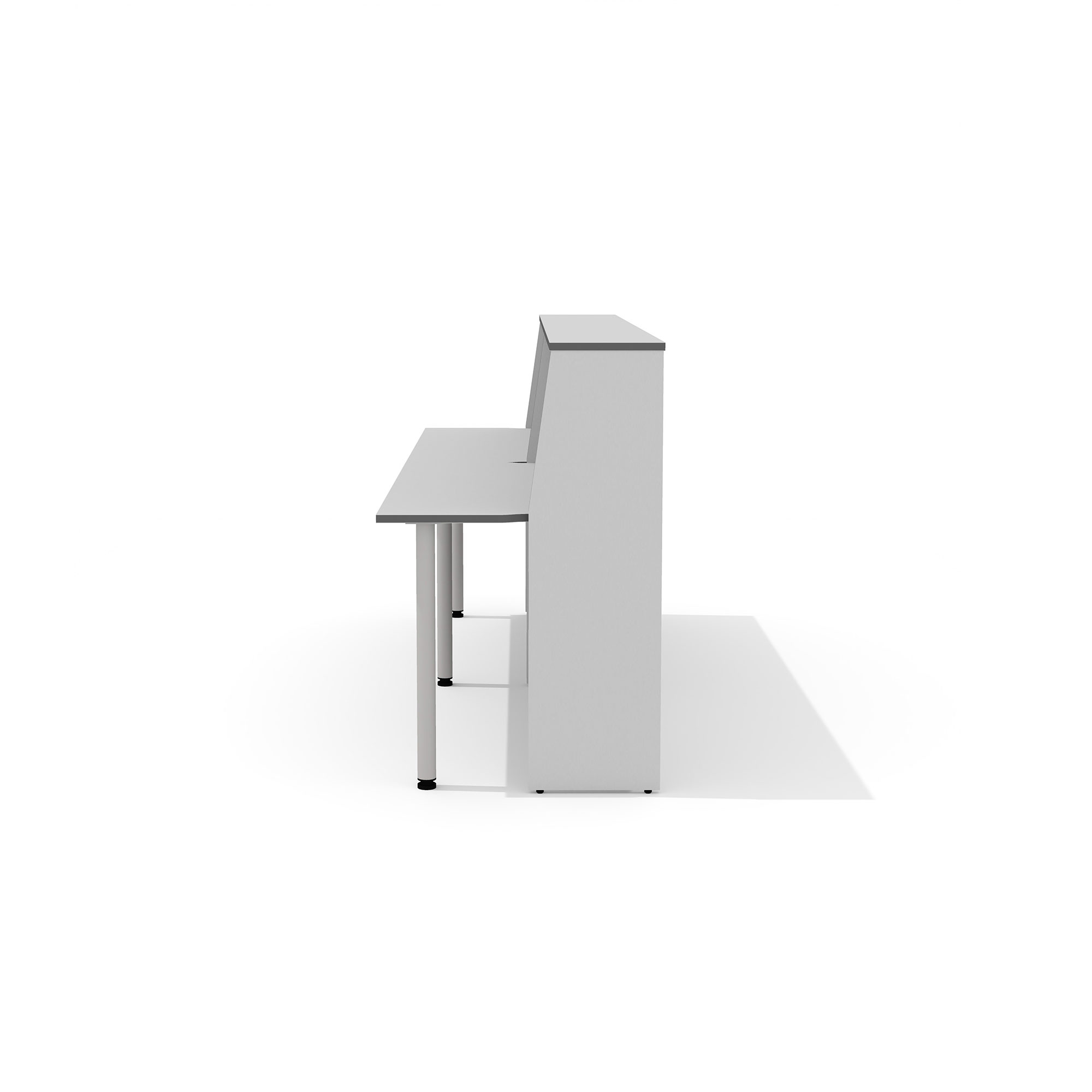 Фото - стойка администратора Агат 240 светло-серый 