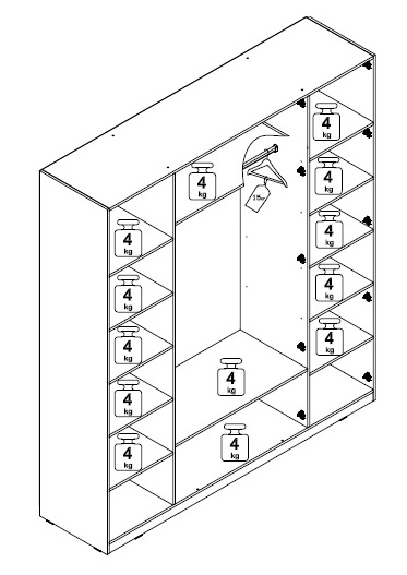 Фото - спальня Глазго комплект 3 