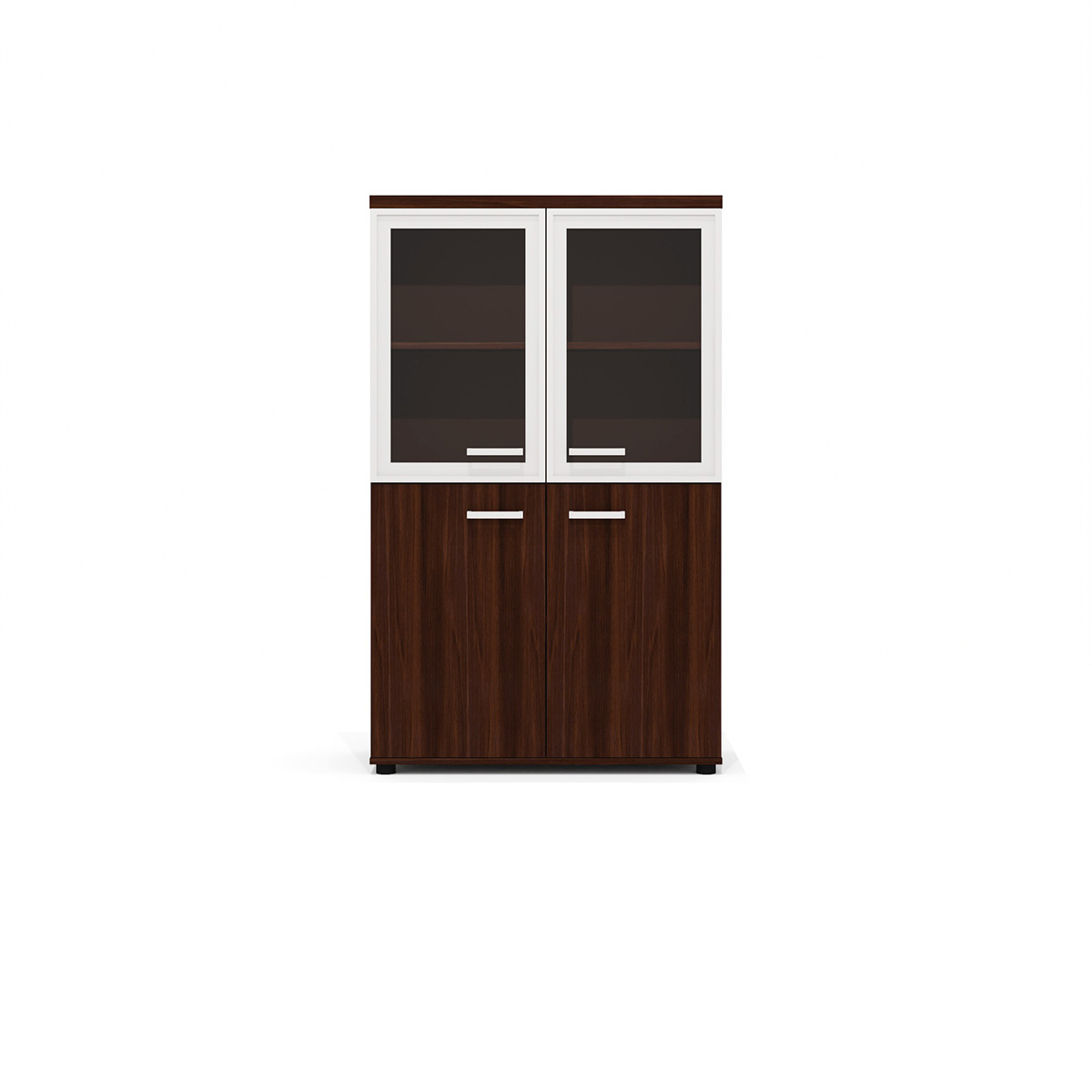 Фото - шкаф д/документов Гранд средний комбинированный орех 