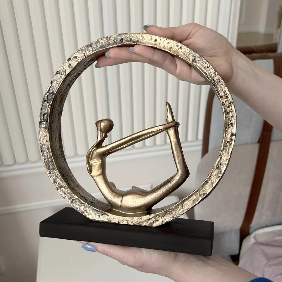 Фото - статуэтка Поза йоги №4 бронза 