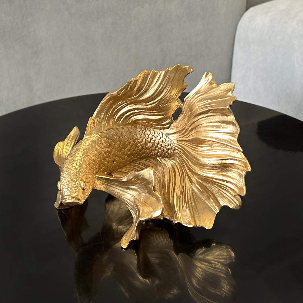 Фото - статуэтка Золотая рыбка золото 