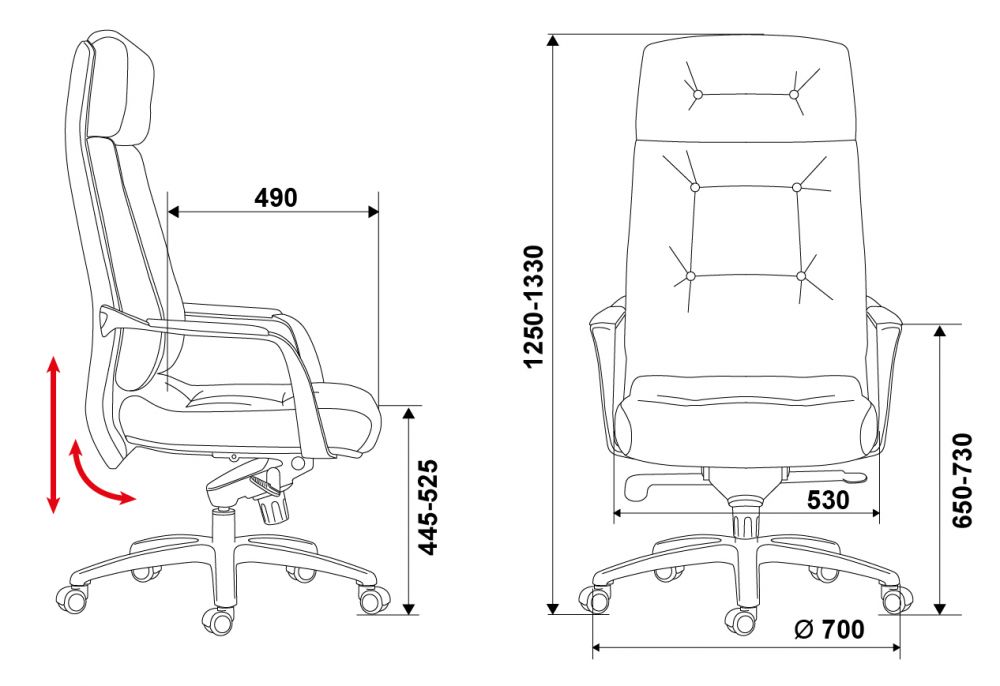 Фото - кресло руководителя Бюрократ DAO 