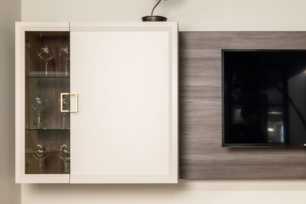 Фото - шкаф-витрина Дольче настенный 