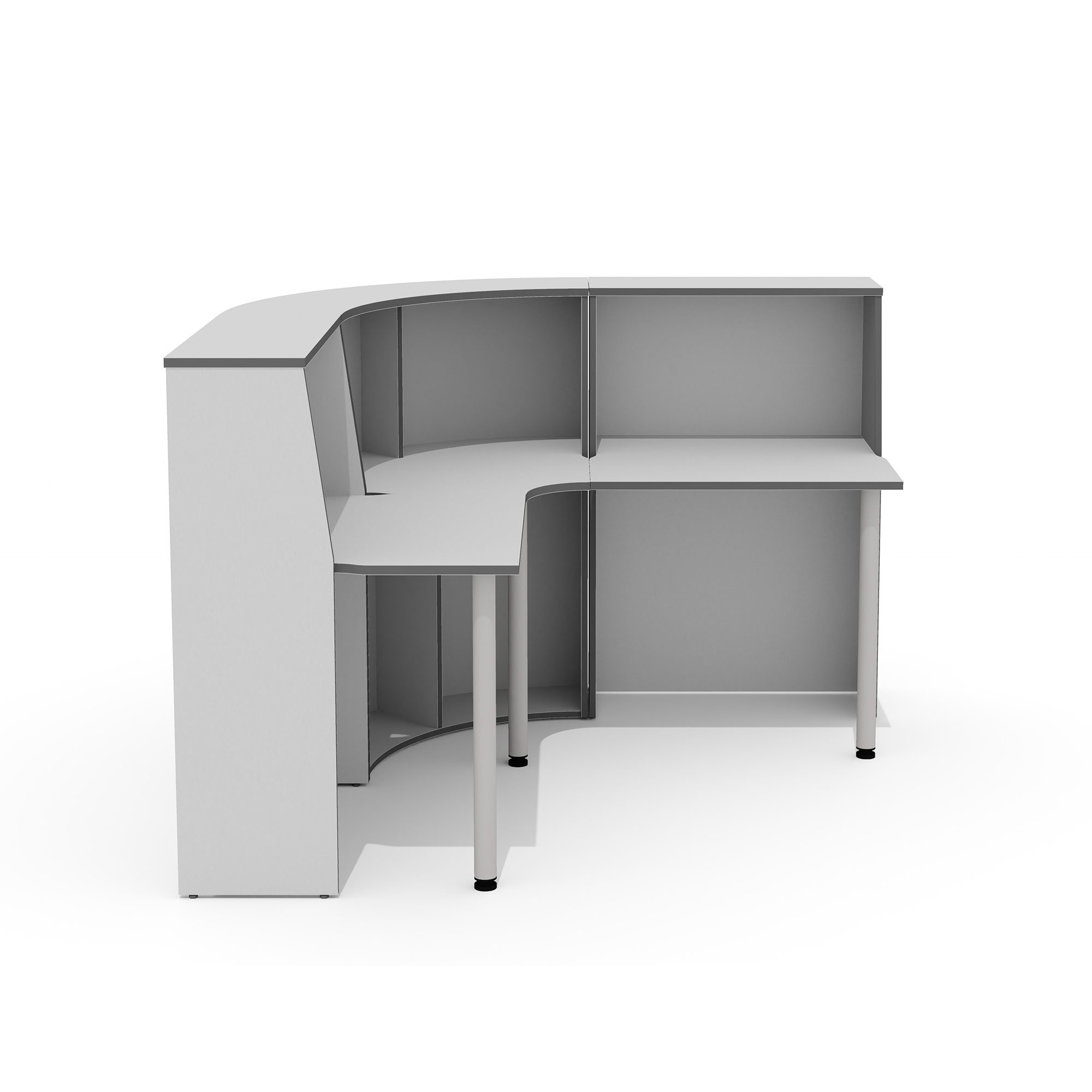 Фото - стойка администратора Агат 170*170 светло-серый 