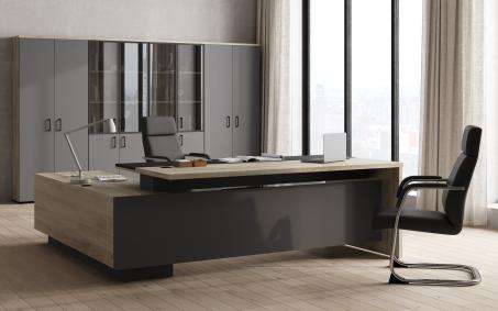 кабинет руководителя Бруно/Bruno 5 дуб кронберг/антрацит 