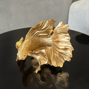 статуэтка Золотая рыбка золото 