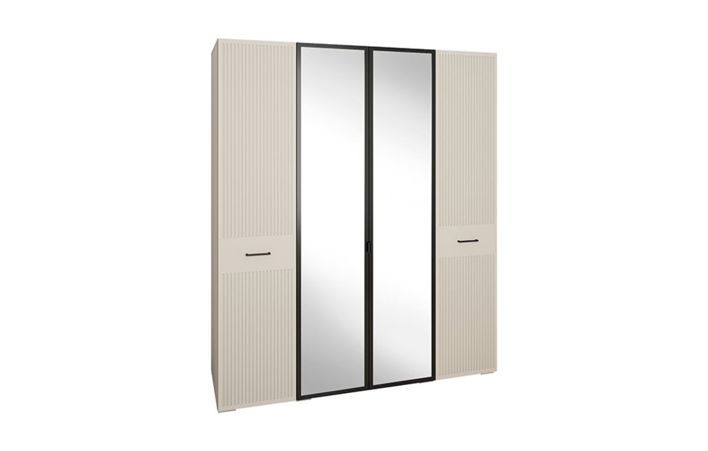 Фото - шкаф 4-дв Хилтон  с зеркалом 