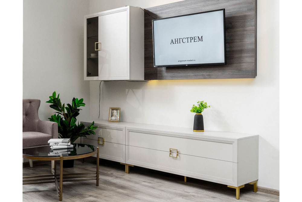 Фото - шкаф-витрина Дольче настенный 