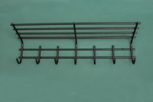 вешалка д/одежды 7 крючков с полкой 