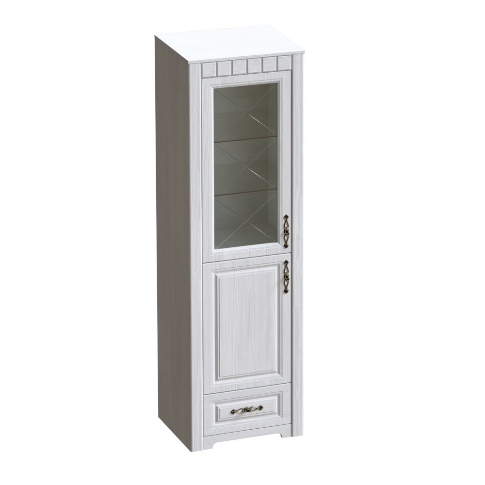 Фото - шкаф-витрина 1-дв Прованс 1-ящ 