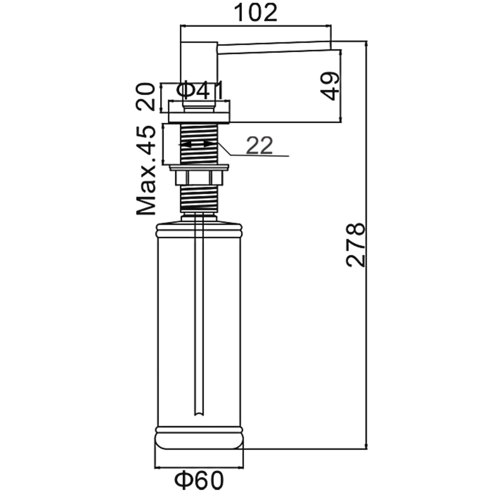 Фото - дозатор д/жидкого мыла Gerhans K50403B 