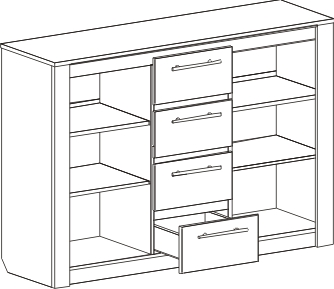 Фото - комод Элана с баром 