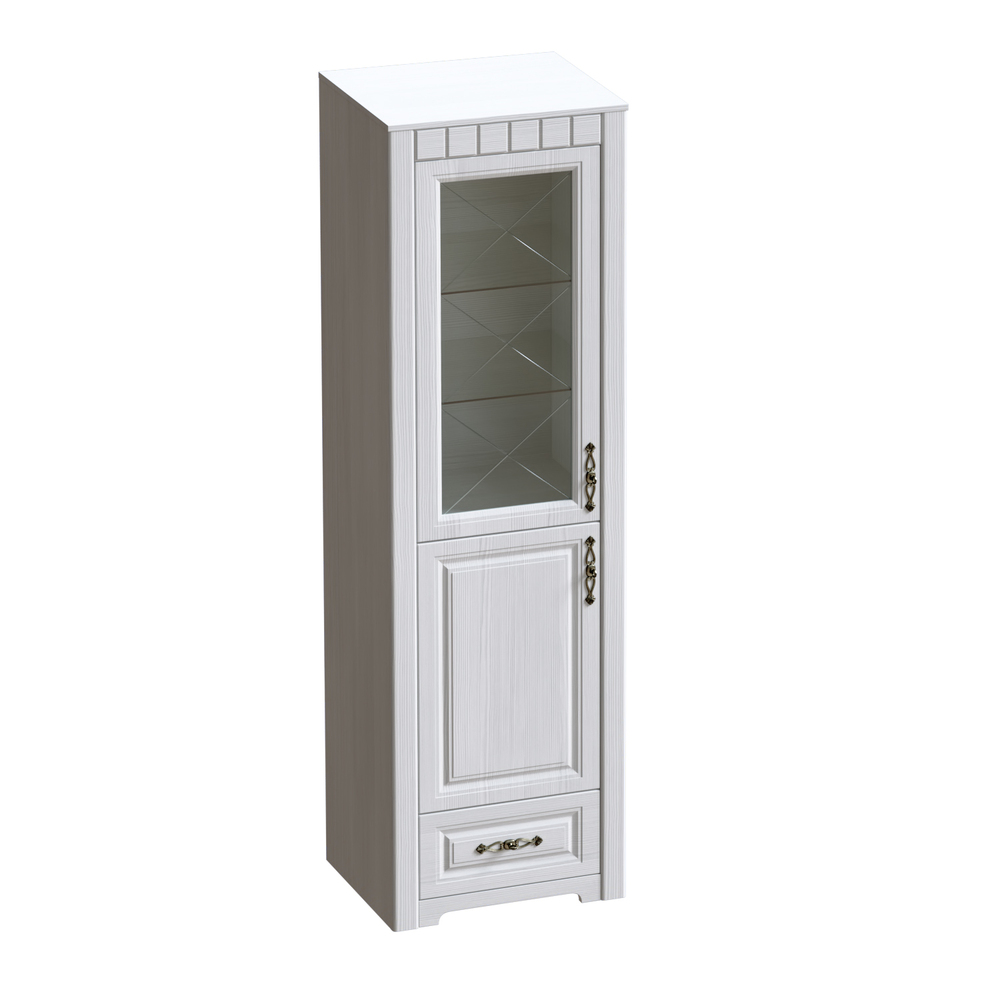 Фото - шкаф-витрина 1-дв Прованс 1-ящ 