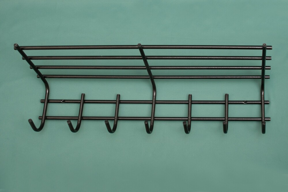 Фото - вешалка д/одежды 7 крючков с полкой 