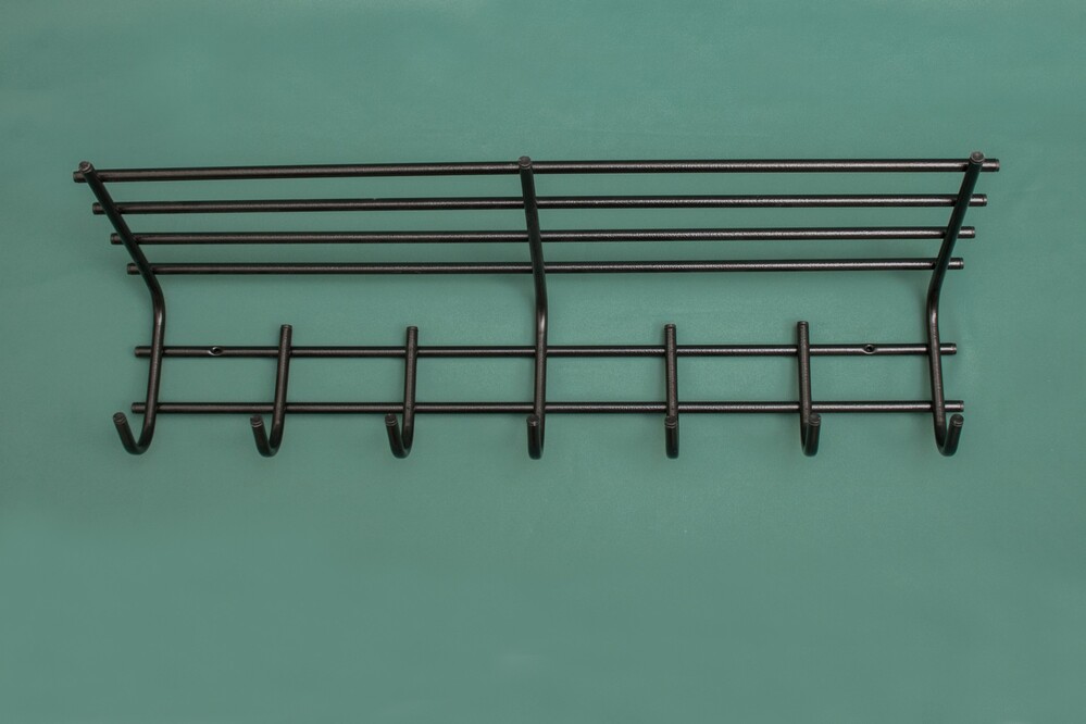 Фото - вешалка д/одежды 7 крючков с полкой 