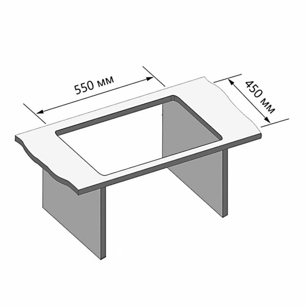 Фото - мойка врезная прямоугольная Gerhans 58*48 левая 