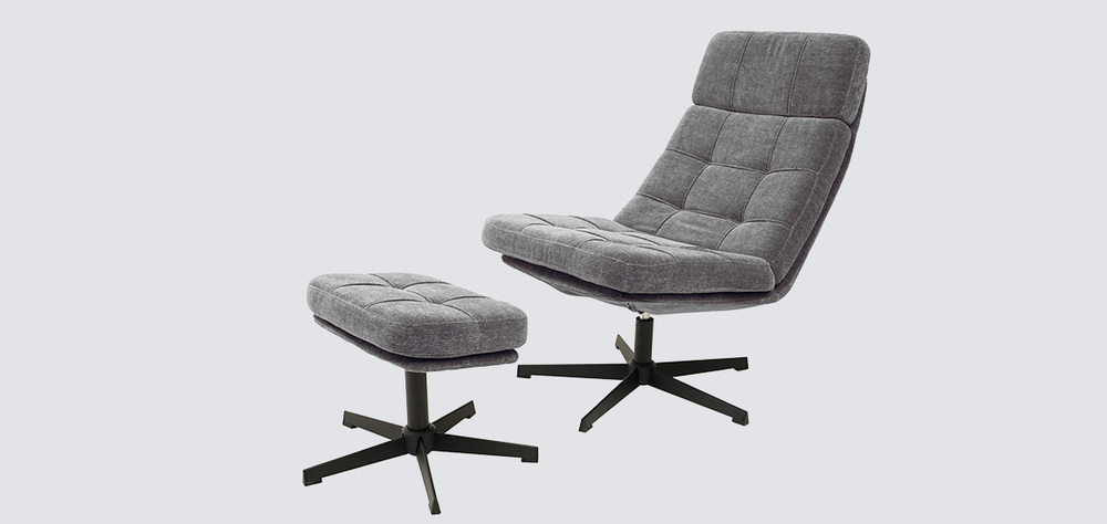 Фото - кресло Леон с банкеткой 