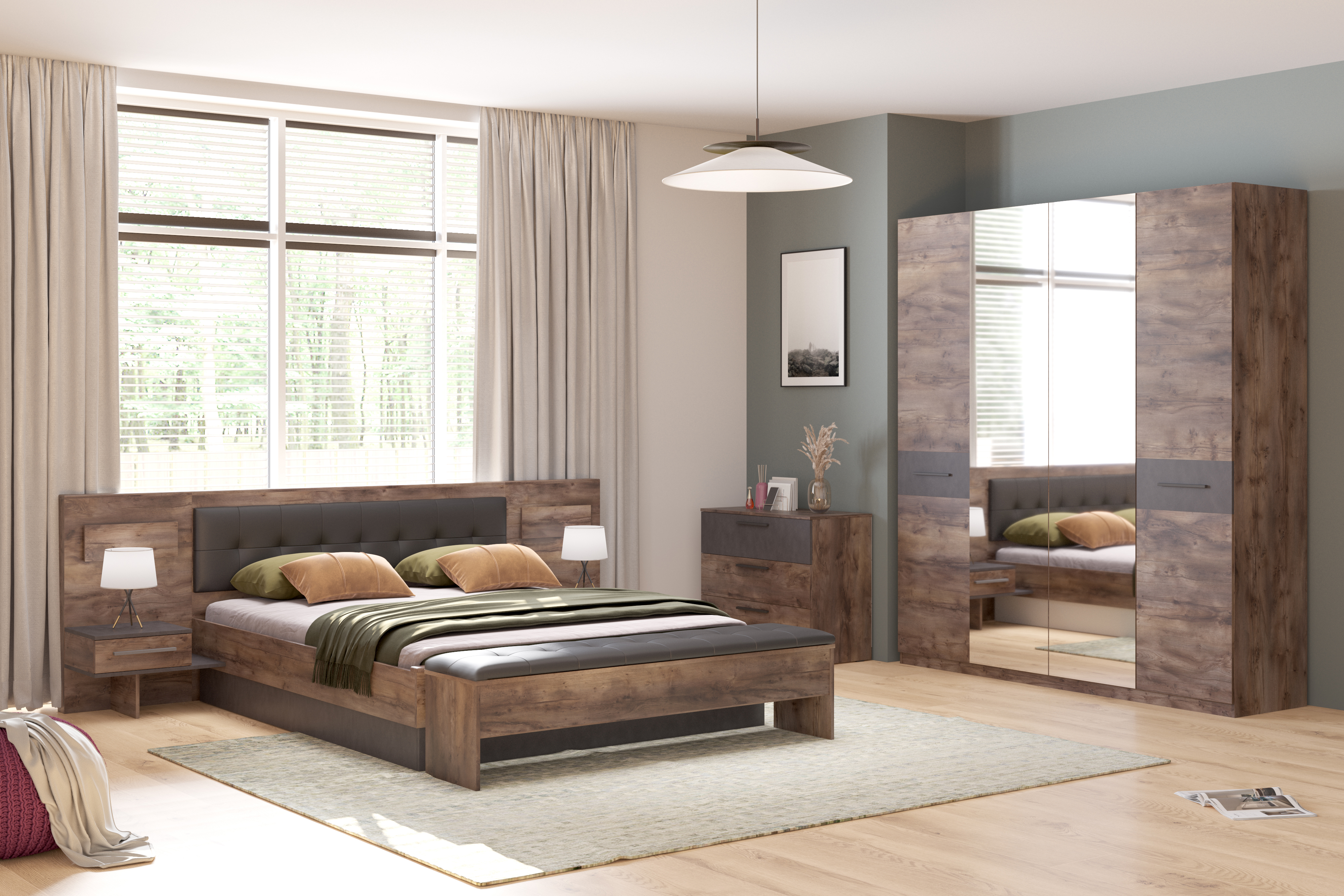 Фото - спальня Глазго комплект 3 