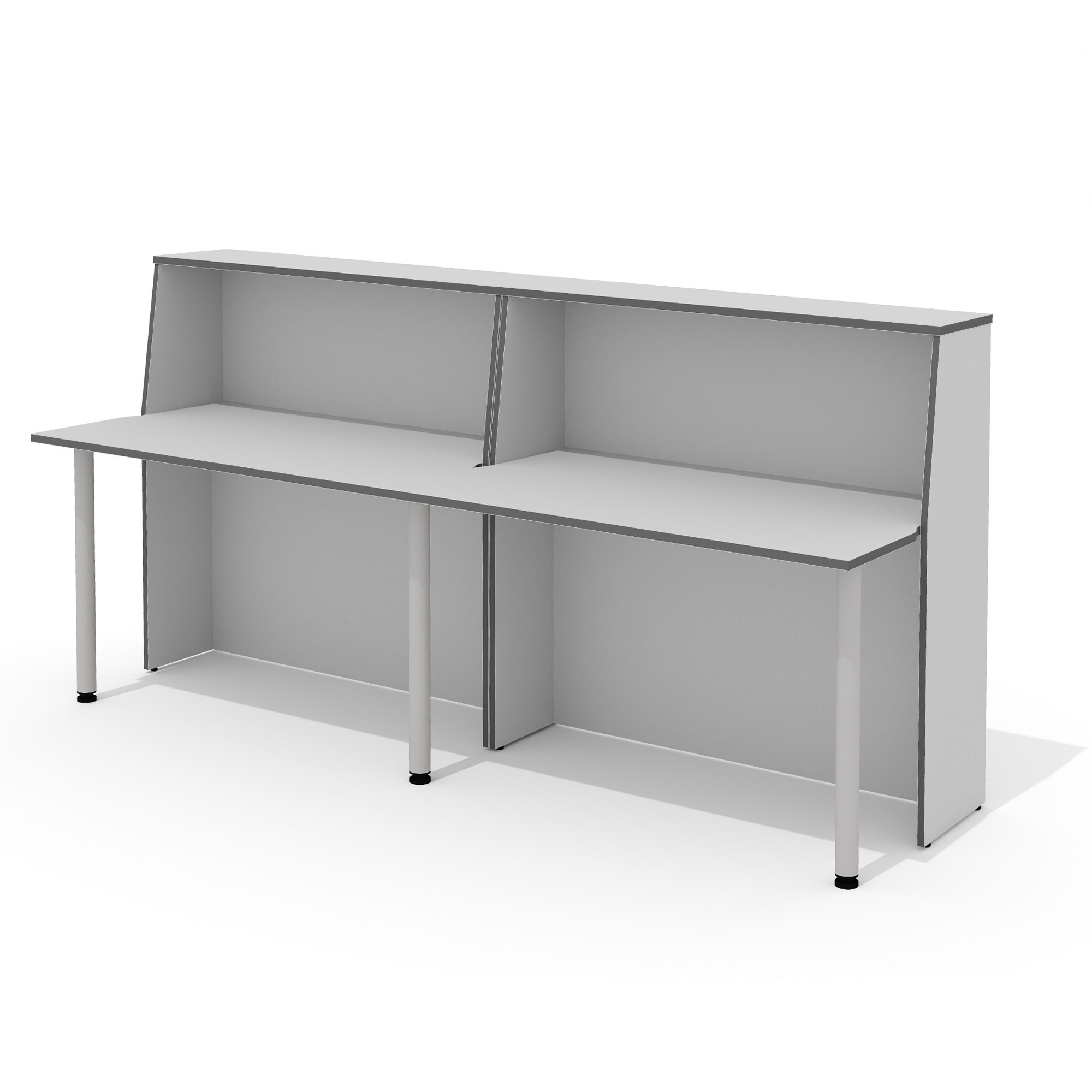 Фото - стойка администратора Агат 240 светло-серый 