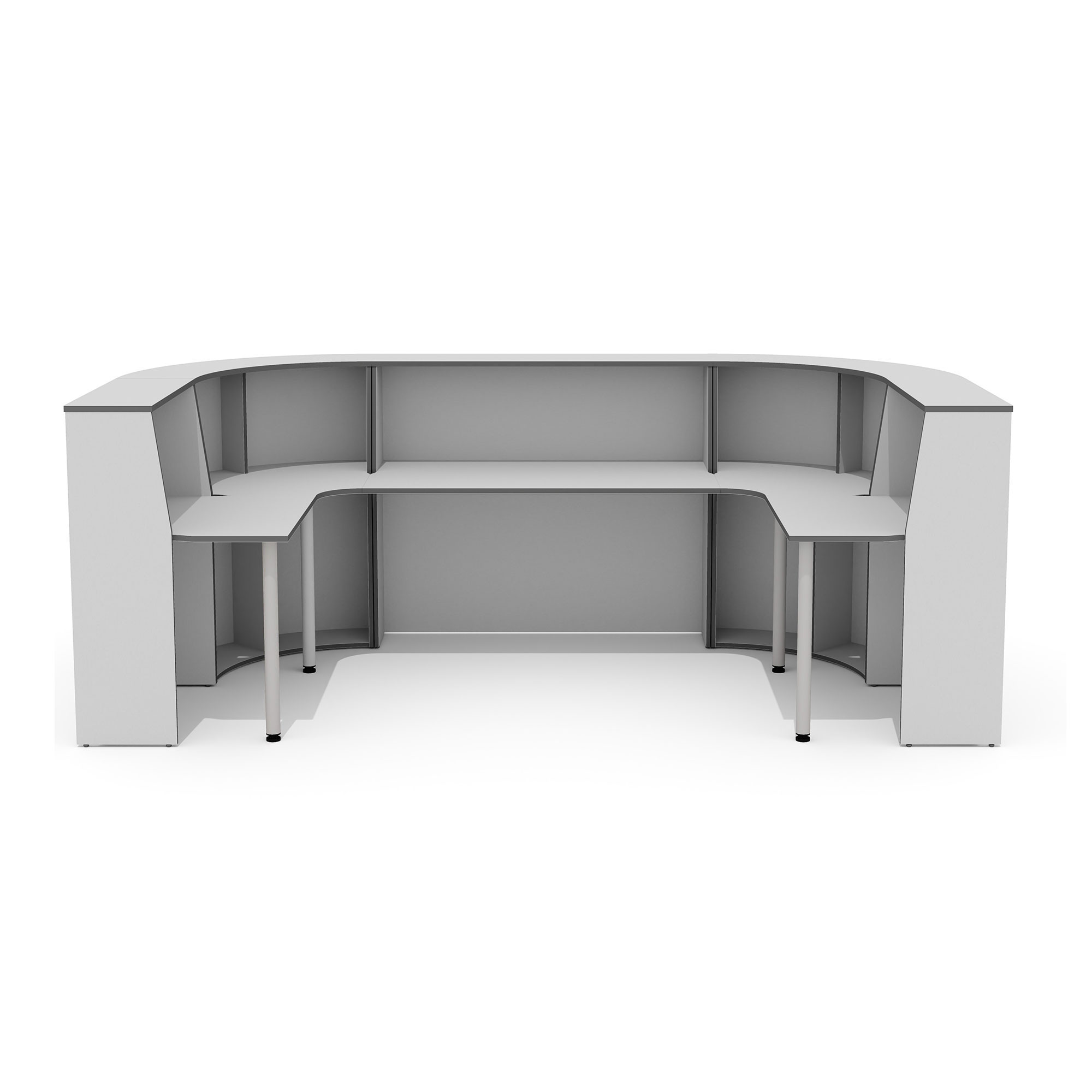 Фото - стойка администратора Агат 320*170 светло-серый 