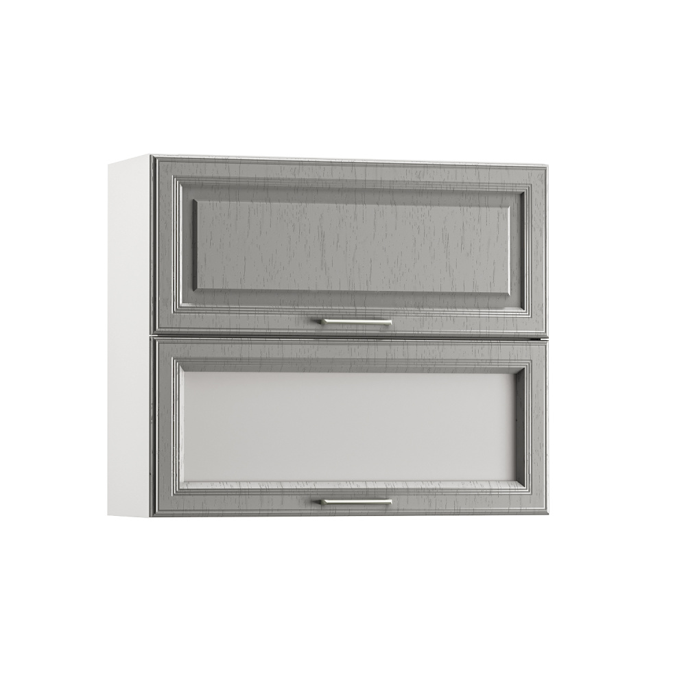 Фото - шкаф Милана горизонтальный 80 1-дв 1-витрина Моби 