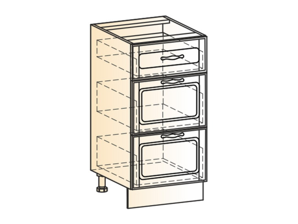 Фото - стол Сильва 40 с/3 ящ 