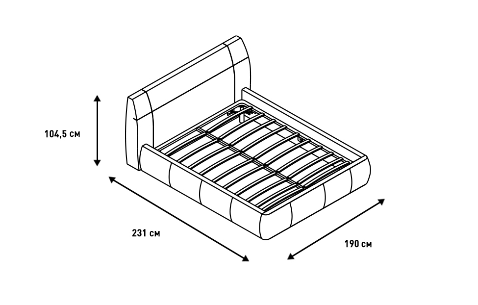 Фото - кровать 160*200 Анри 