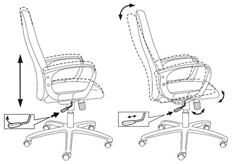 Фото - кресло руководителя Бюрократ СН-808 