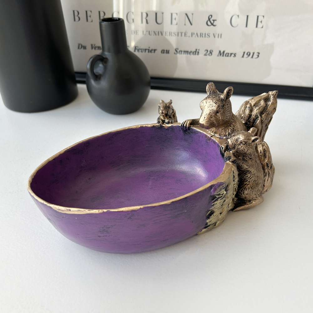 Фото - подставка декоративная д/мелочей Белки оригинальный 