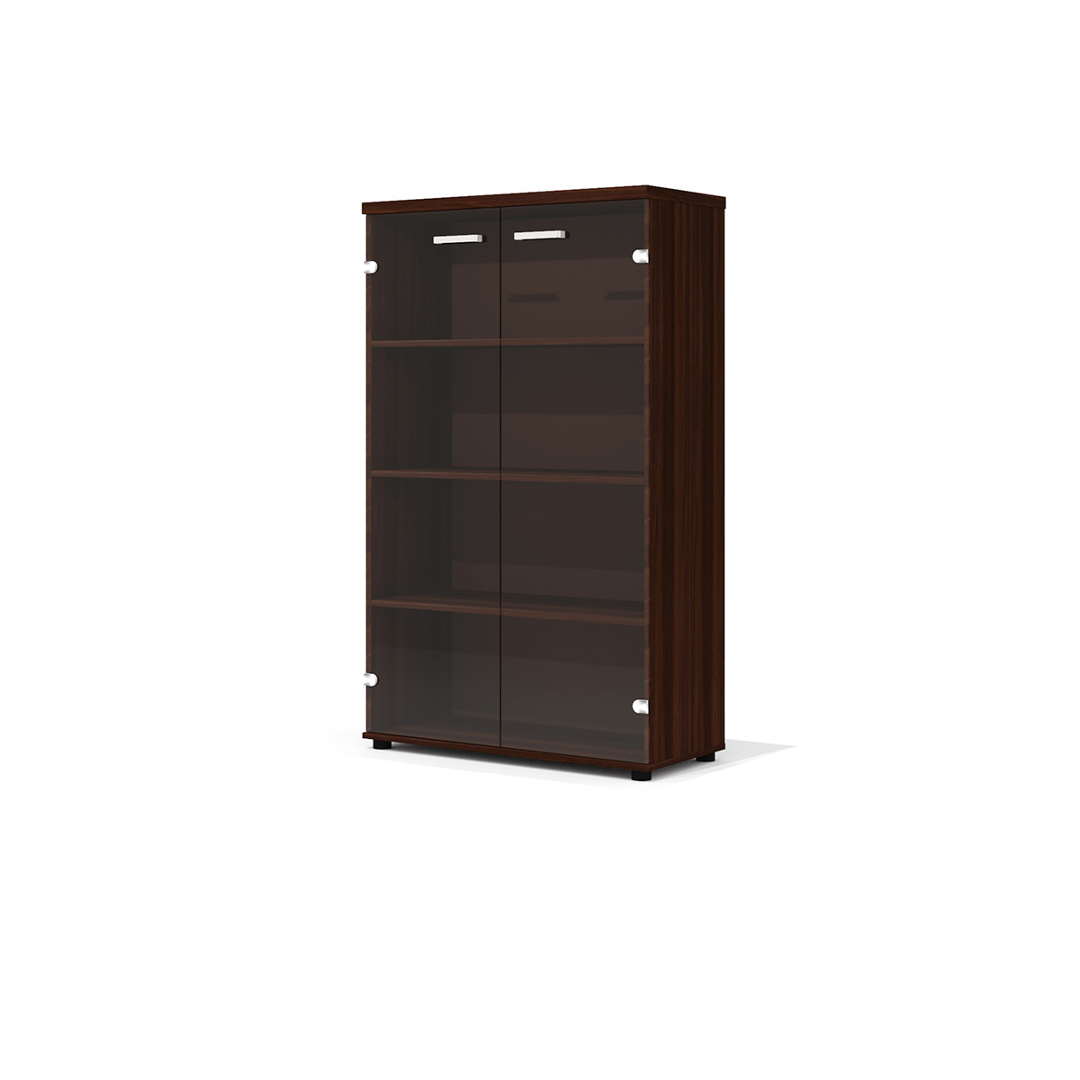 Фото - шкаф д/документов Гранд со стеклом орех 