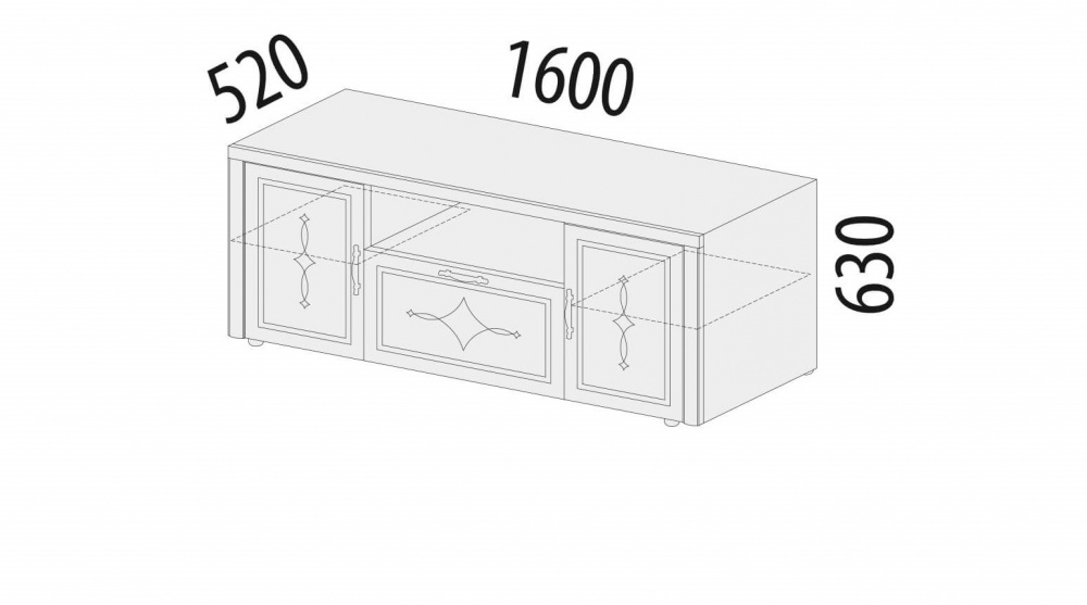 Фото - тумба ТВ Венеция 160 