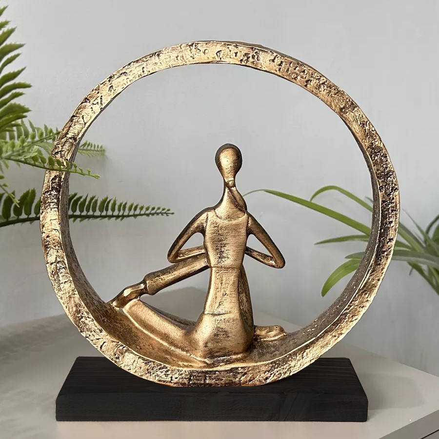 Фото - статуэтка Поза йоги №5 бронза 