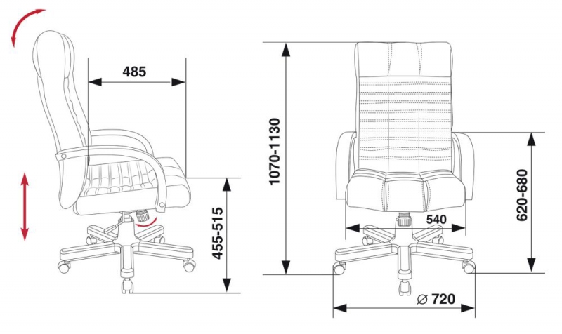 Фото - кресло руководителя Бюрократ KB-10 Walnut 