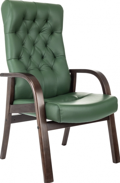 Фото - кресло д/посетителя Бюрократ T-9928Walnut-CF  Фото - кресло д/посетителя Бюрократ T-9928Walnut-CF