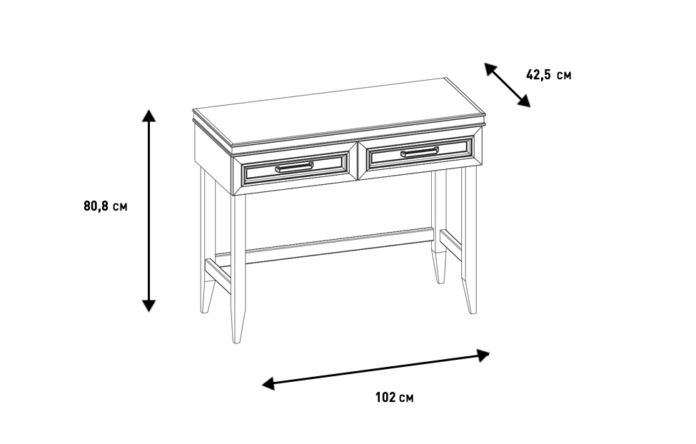 Фото - стол туалетный Орландо 