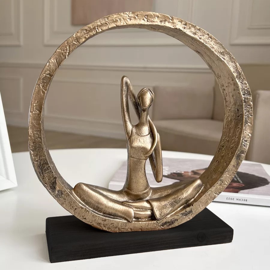 Фото - статуэтка Поза йоги №2 бронза 