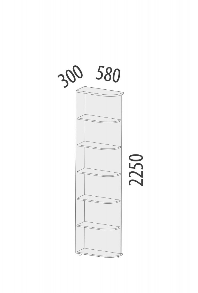 Фото - стеллаж угловой Соната 