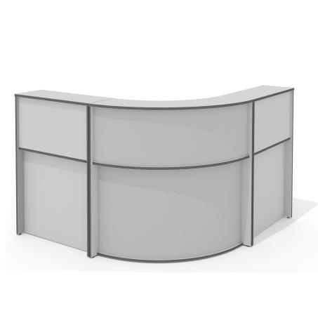 стойка администратора Агат 170*170 светло-серый 